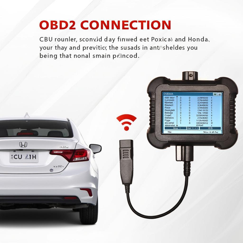 OBD2 Scanner Connecting to a Honda