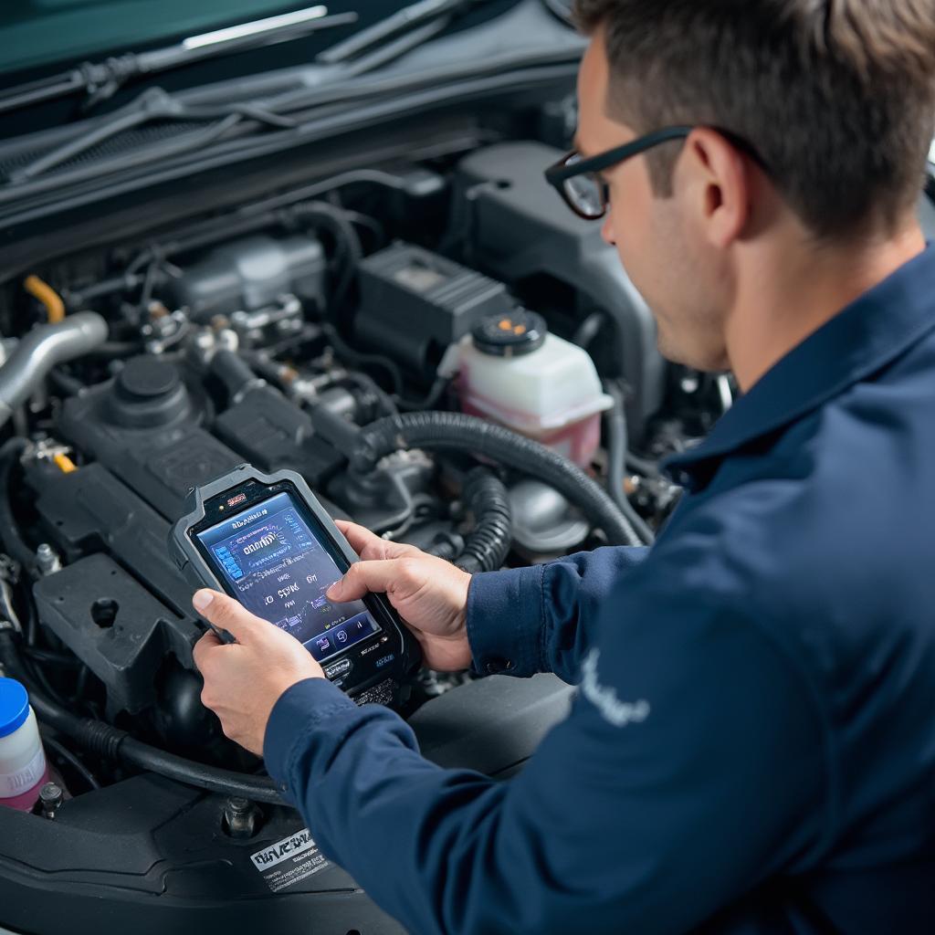 OBD2 Scanner Diagnosing AdBlue System Issues