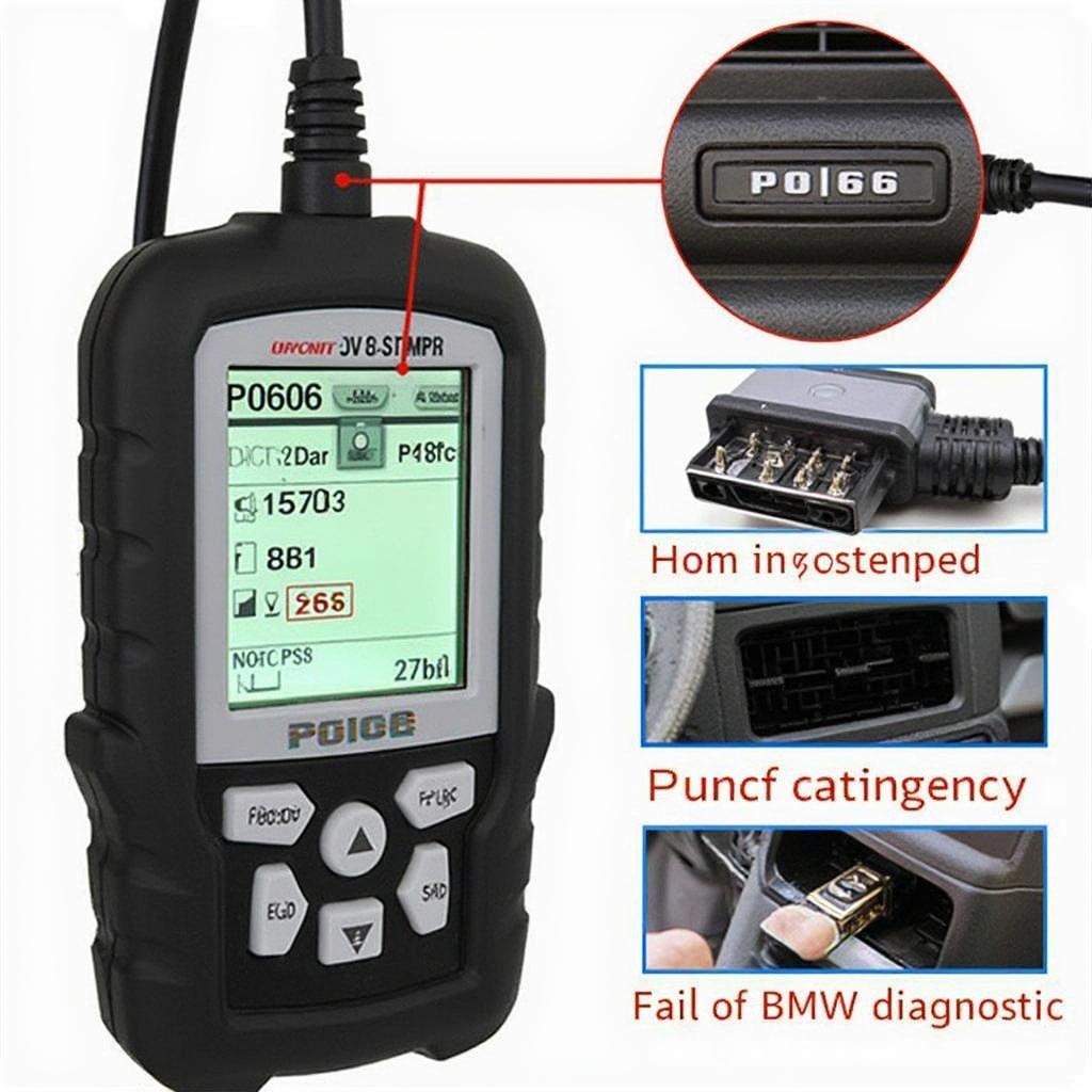 OBD2 Scanner Diagnosing BMW P0606