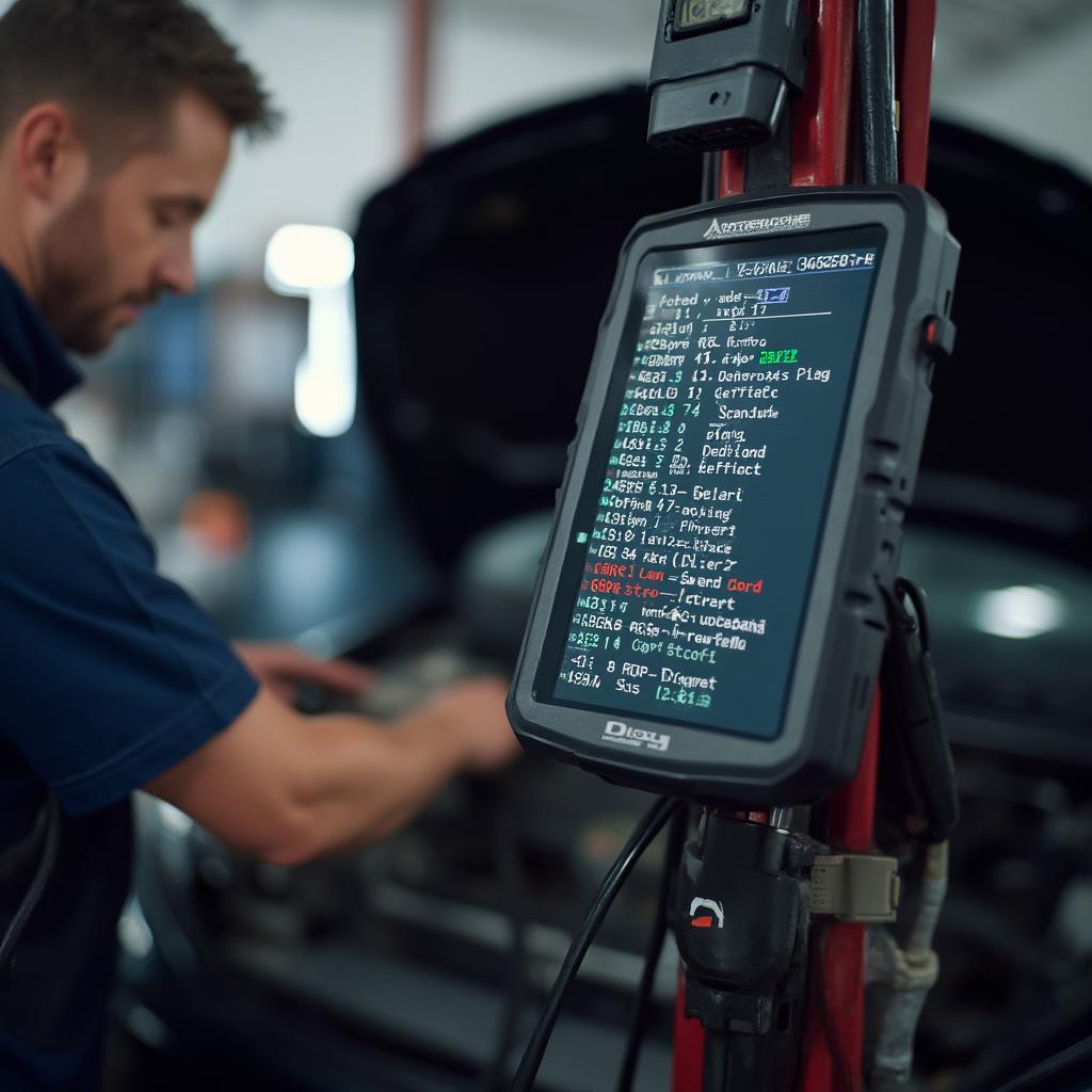 OBD2 Scanner Diagnosing Car Issues