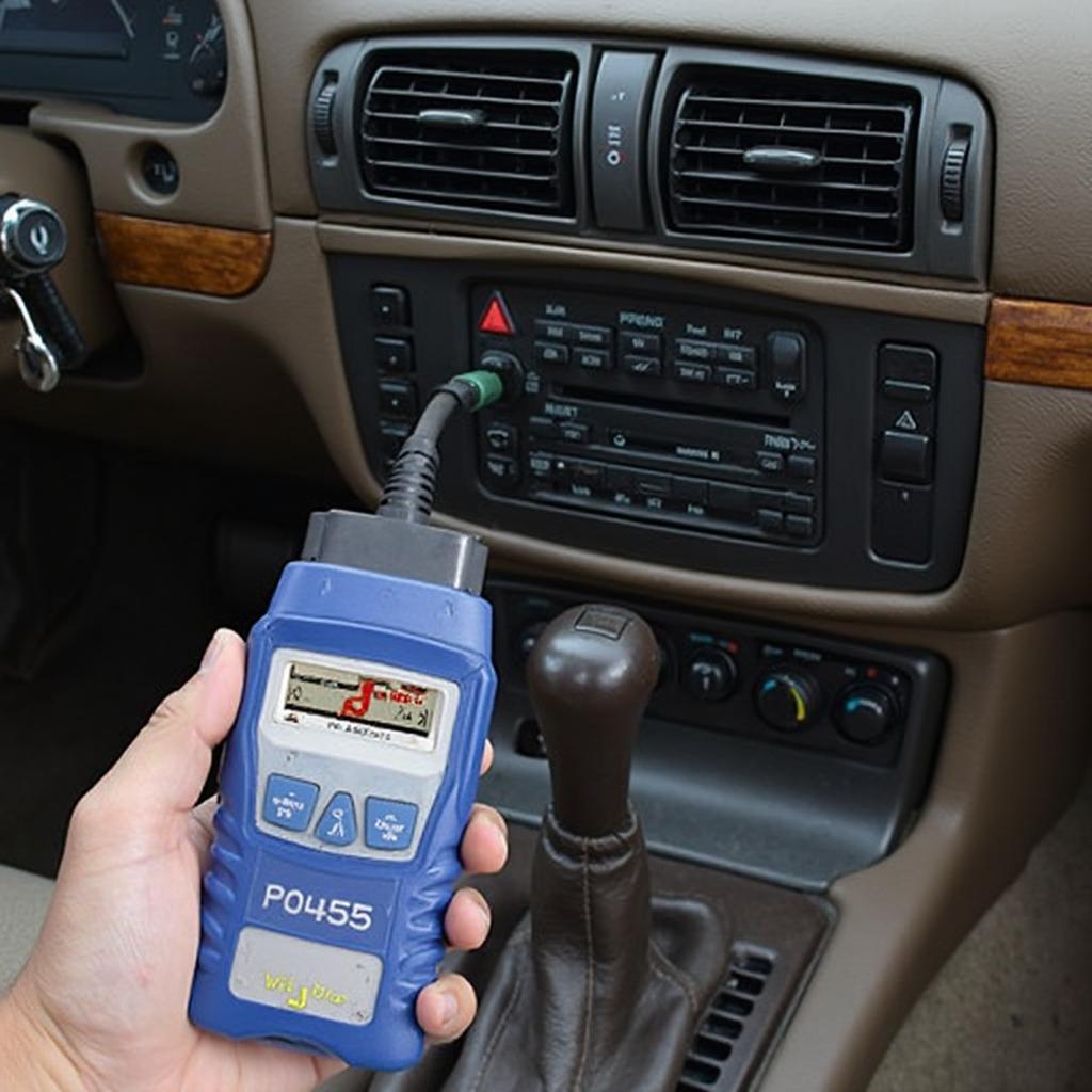 OBD2 Scanner Diagnosing P0455 on a Mercury Grand Marquis