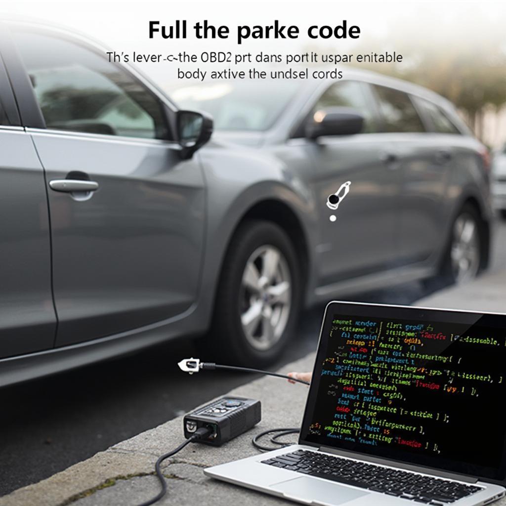 OBD2 Scanner Diagnosing Park Assist System