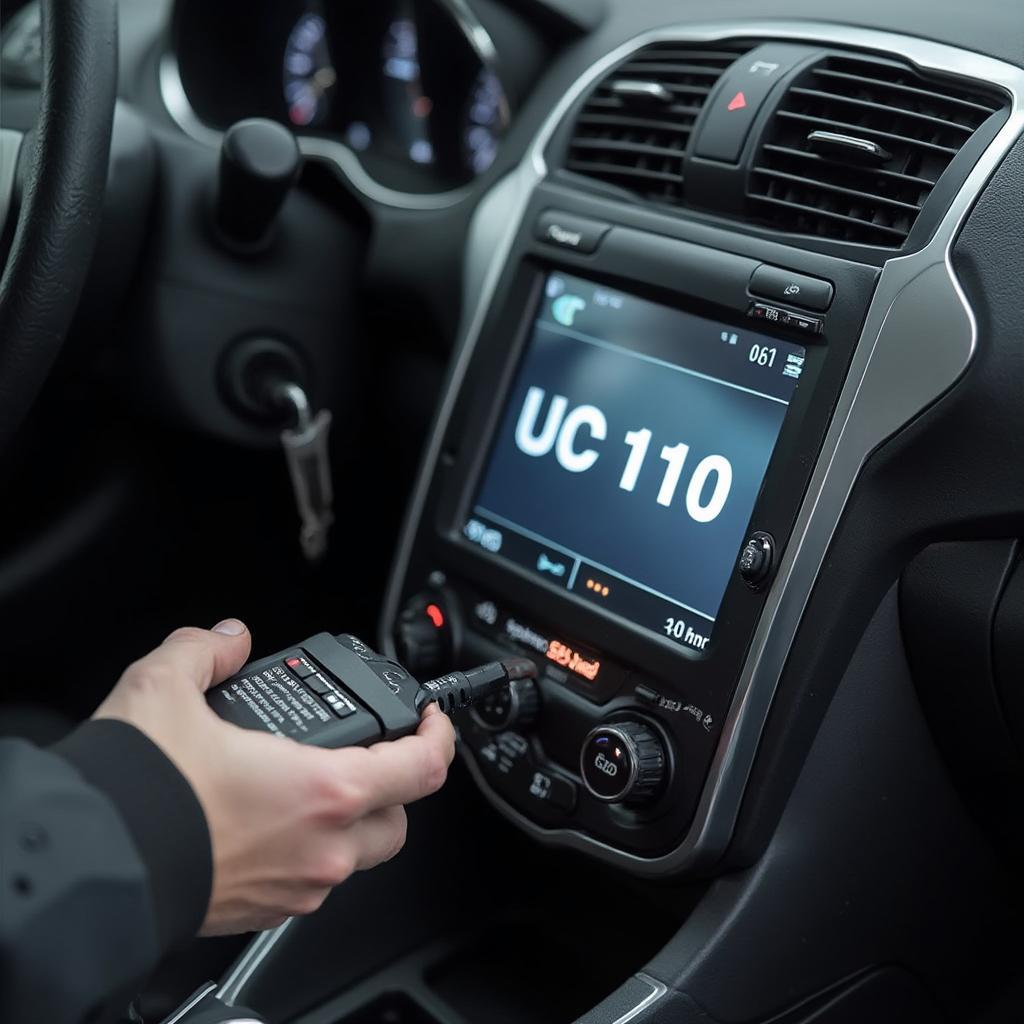 OBD2 Scanner Diagnosing UC110 Code