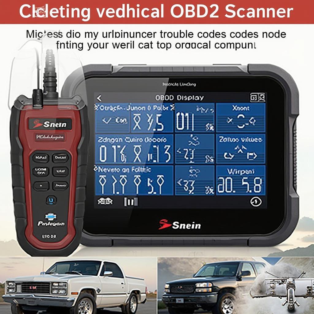 OBD2 Scanner Displaying Codes