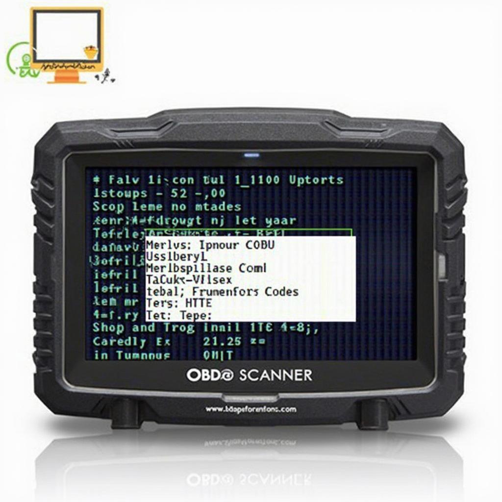 OBD2 Scanner Displaying a DTC