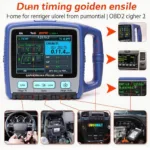 OBD2 scanner displaying ignition timing advance data