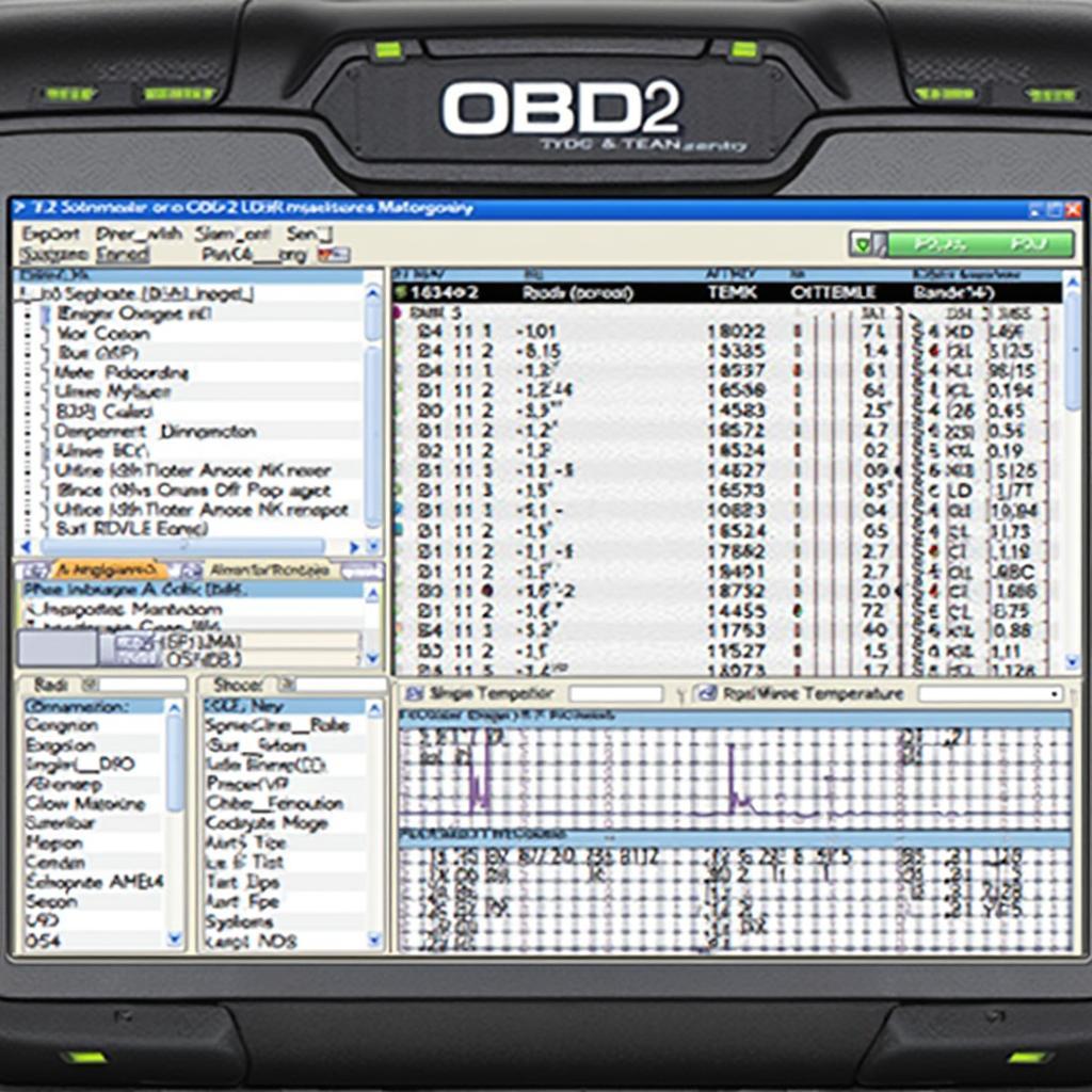 OBD2 Scanner Displaying Live Data