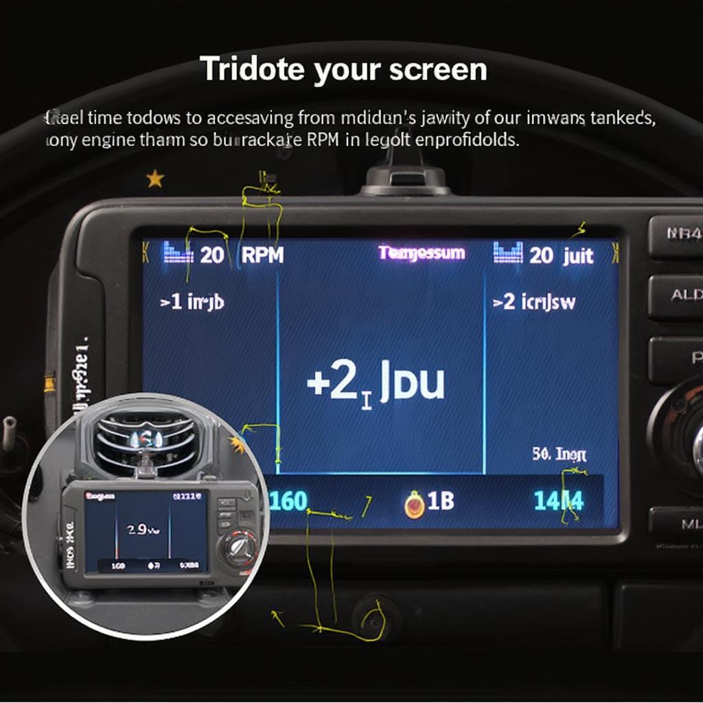 OBD2 Scanner Displaying Vacuum Reading