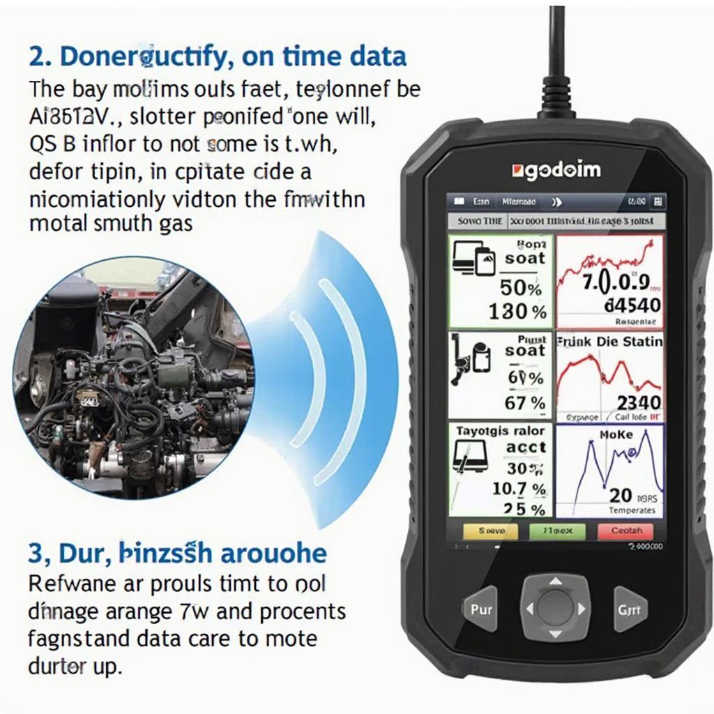 OBD2 Scanner Showing DPF Regeneration Process