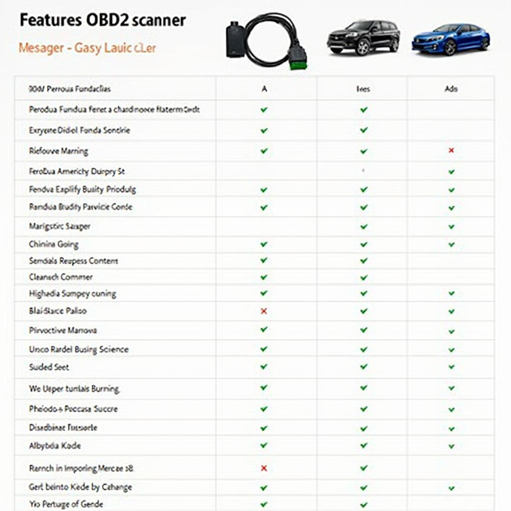 Comparing OBD2 Scanner Features