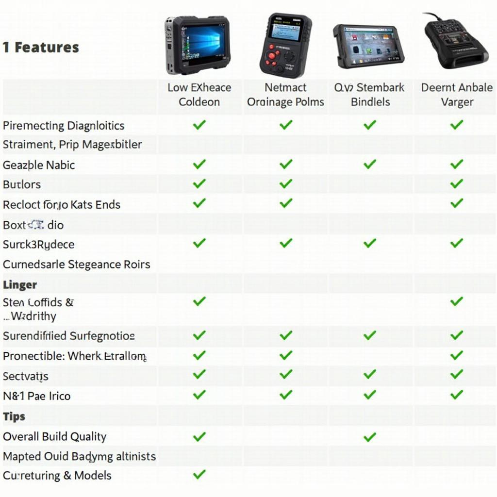 Comparison of OBD2 Scanner Features