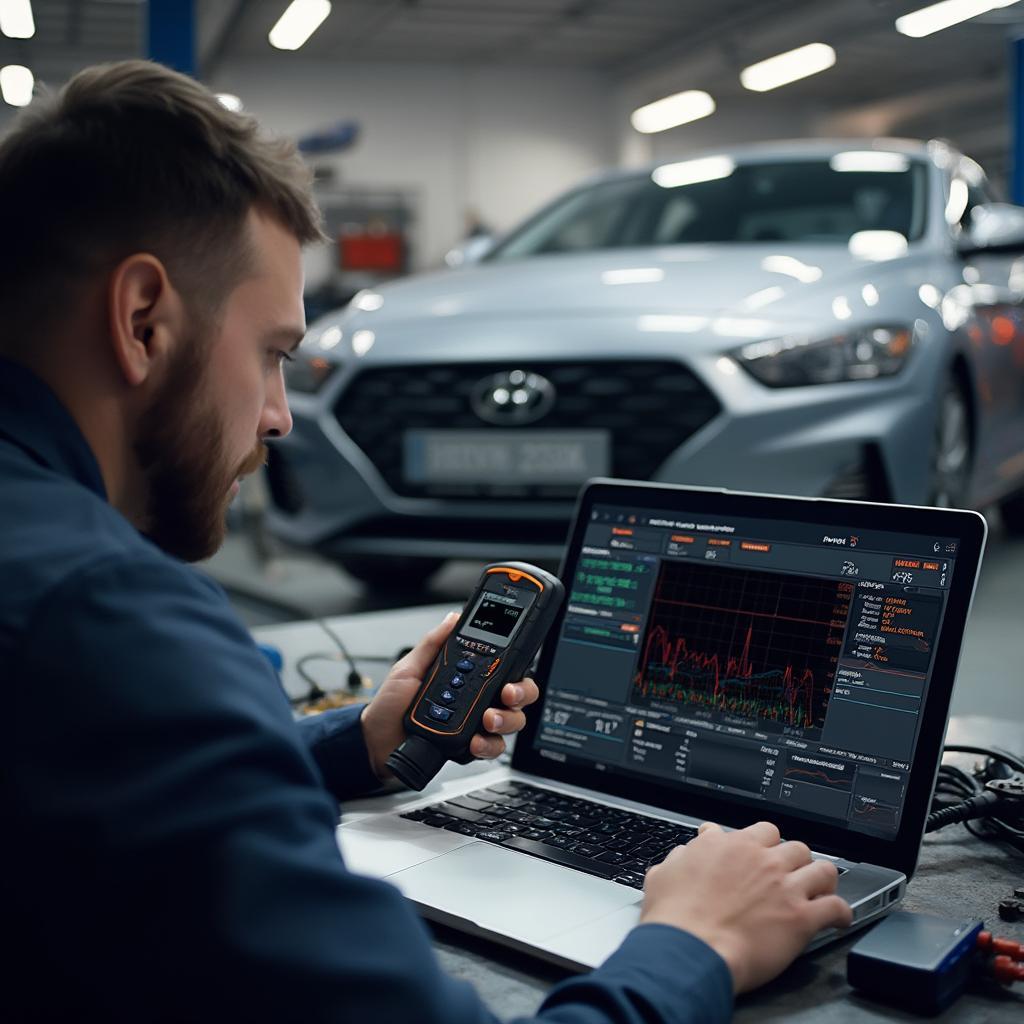 Using an OBD2 scanner for Hyundai diagnostics