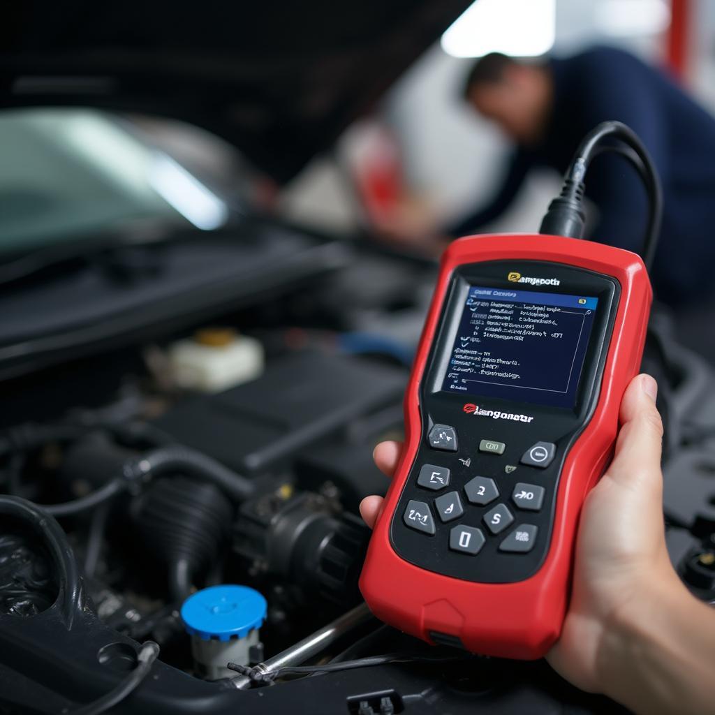 OBD2 Scanner in Action Diagnosing Car Issues