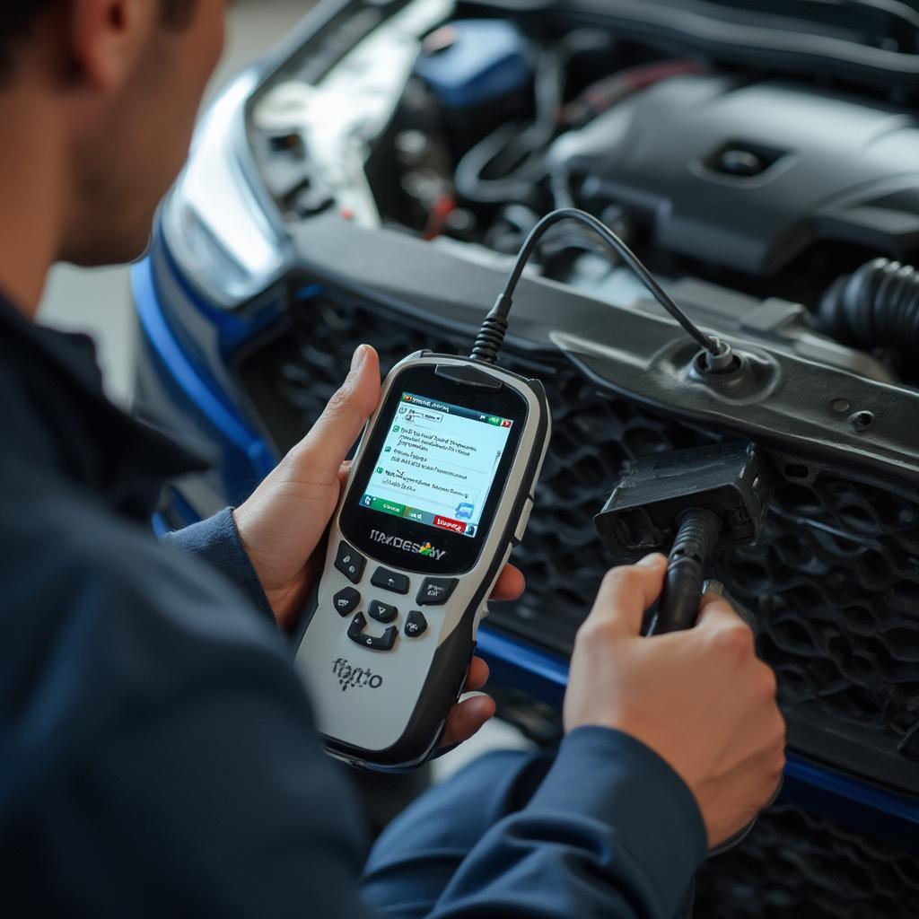 Using an OBD2 scanner to diagnose the 0457 code