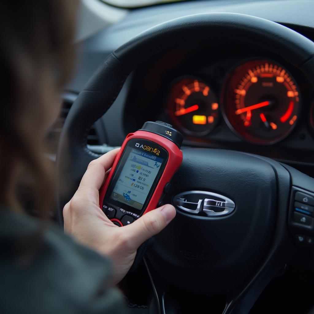 OBD2 Scanner in Use