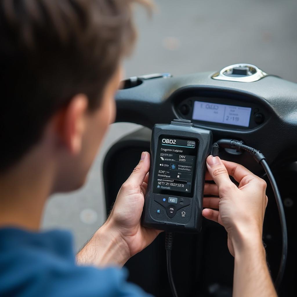 Using an OBD2 Scanner on a Scooter