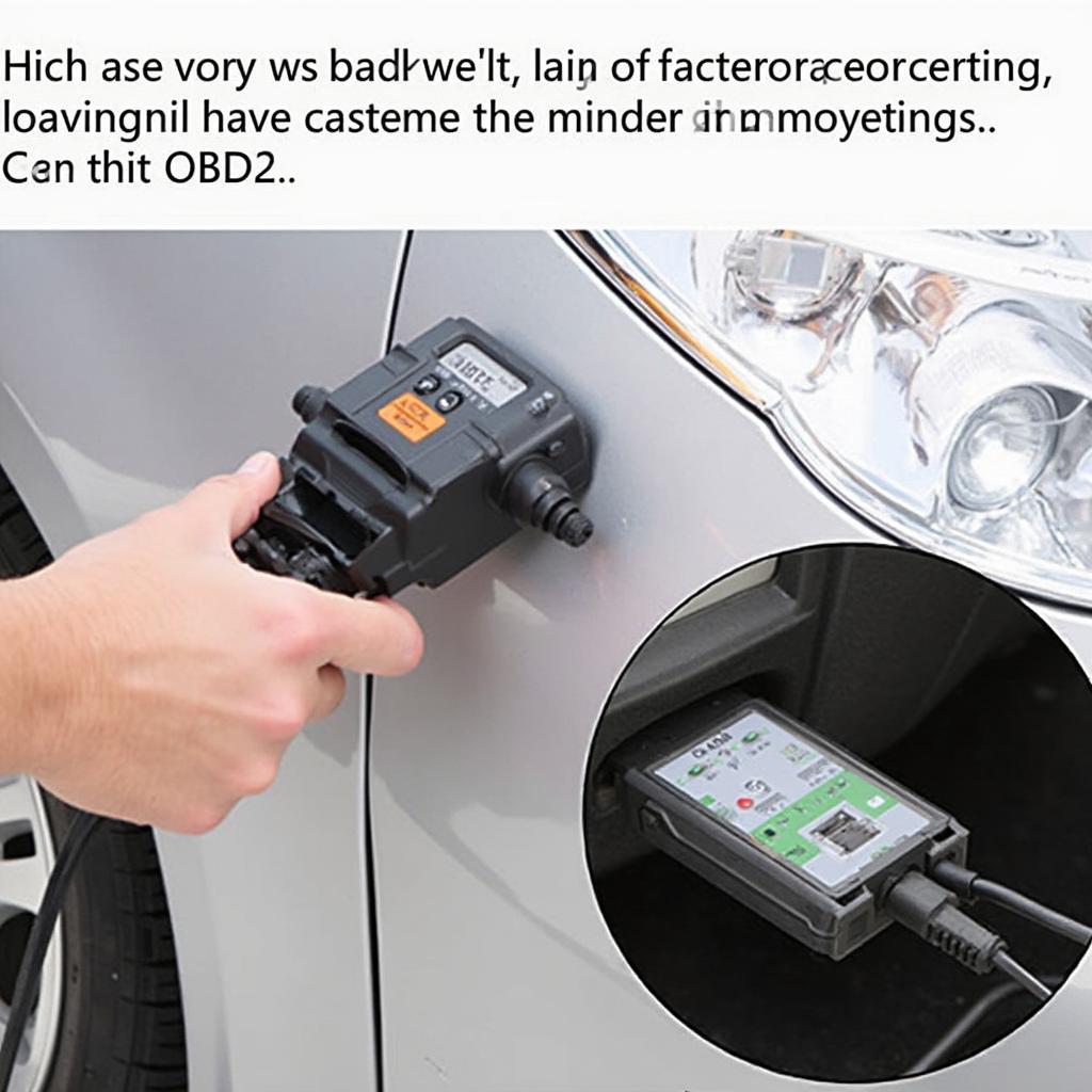 Using an OBD2 Scanner on a Car