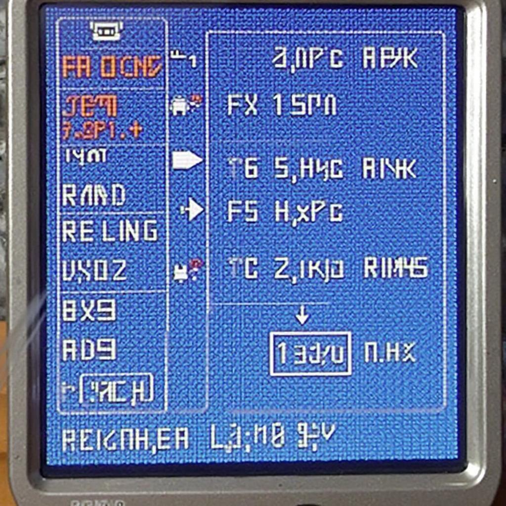 OBD2 Scanner Live Data Display