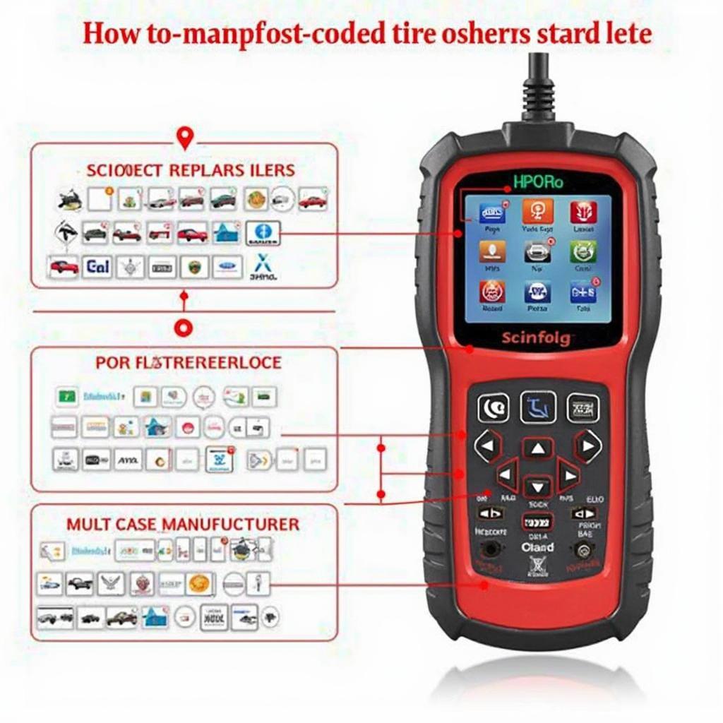 OBD2 Scanner Multiple Manufacturer Features