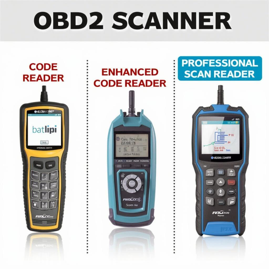 Different Types of OBD2 Scanners at O'Reilly