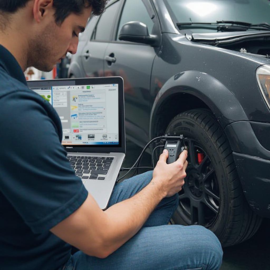 OBD2 Scanner Programmer in Action