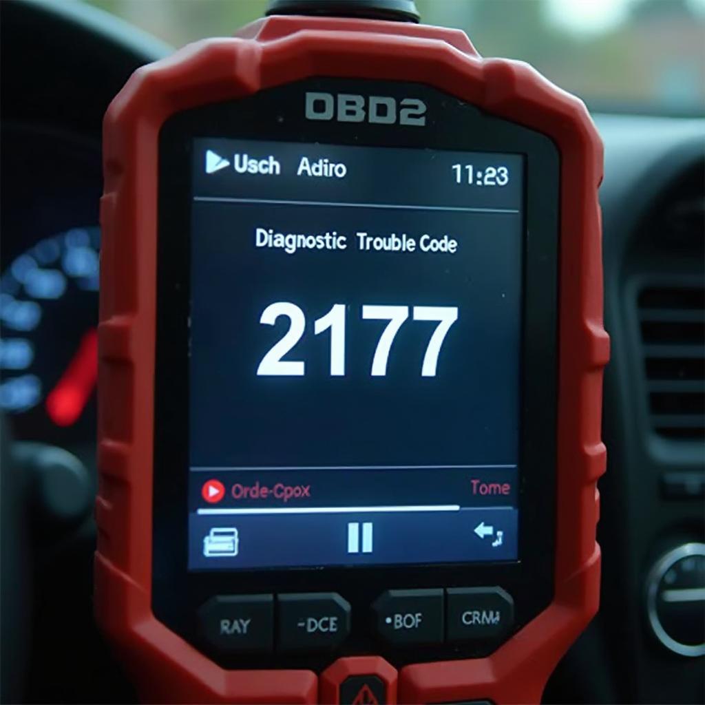 OBD2 Scanner Reading Code 2177