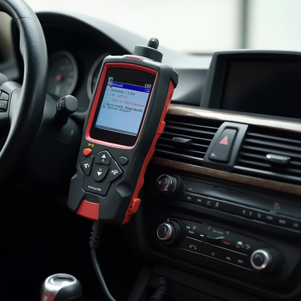 OBD2 Scanner Reading Codes on a BMW 328i