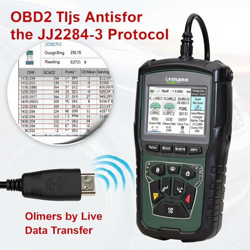 OBD2 Scanner Reading Data via J2284-3