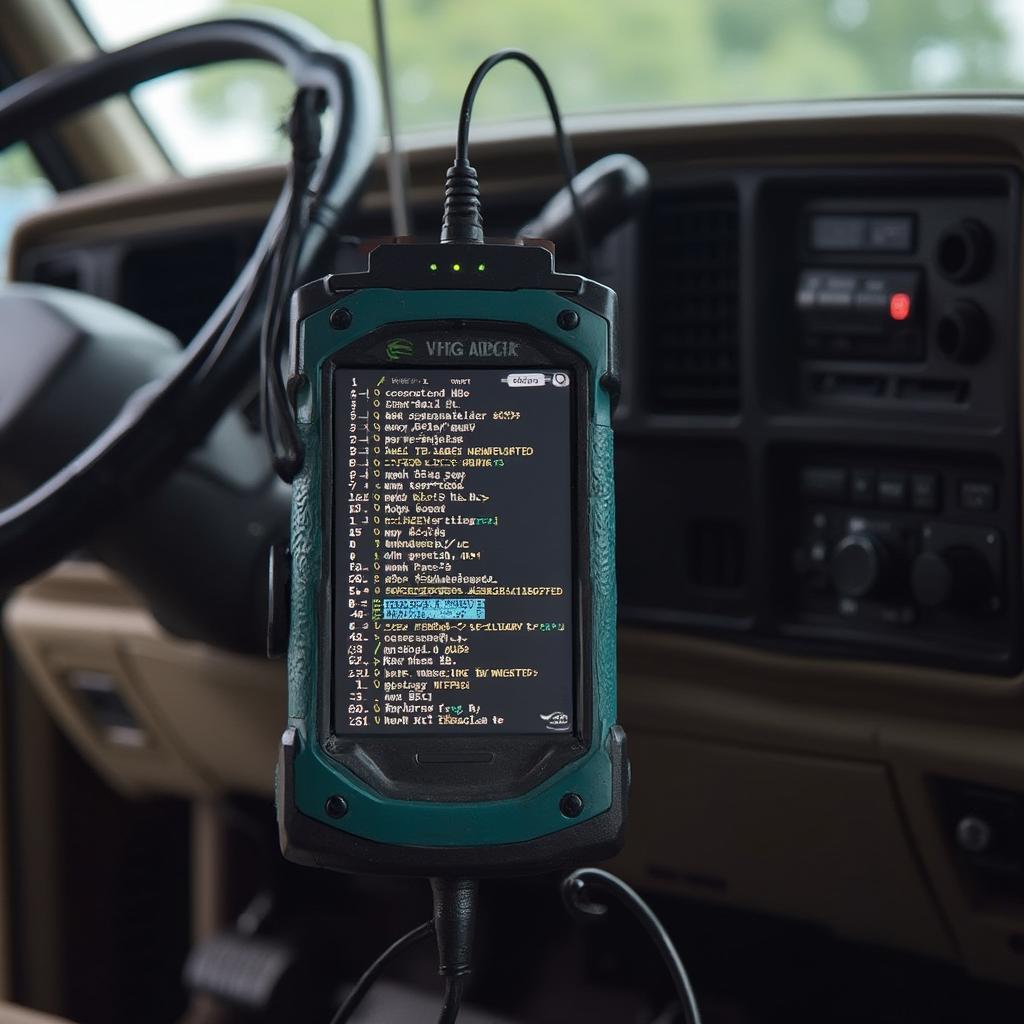 OBD2 Scanner Reading Diagnostic Codes