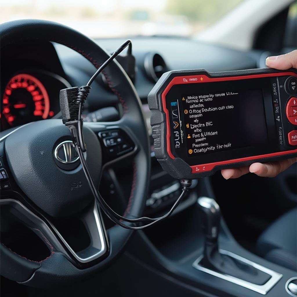 OBD2 Scanner Reading DTC Codes