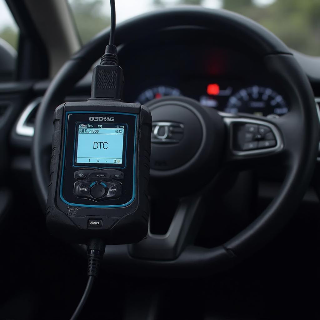 OBD2 Scanner Reading DTC Codes