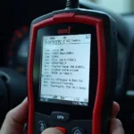 OBD2 Scanner Displaying Enhanced Codes