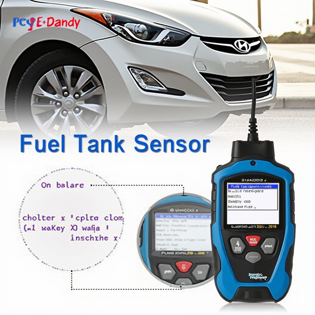 OBD2 Scanner Reading Fuel Tank Sensor Code