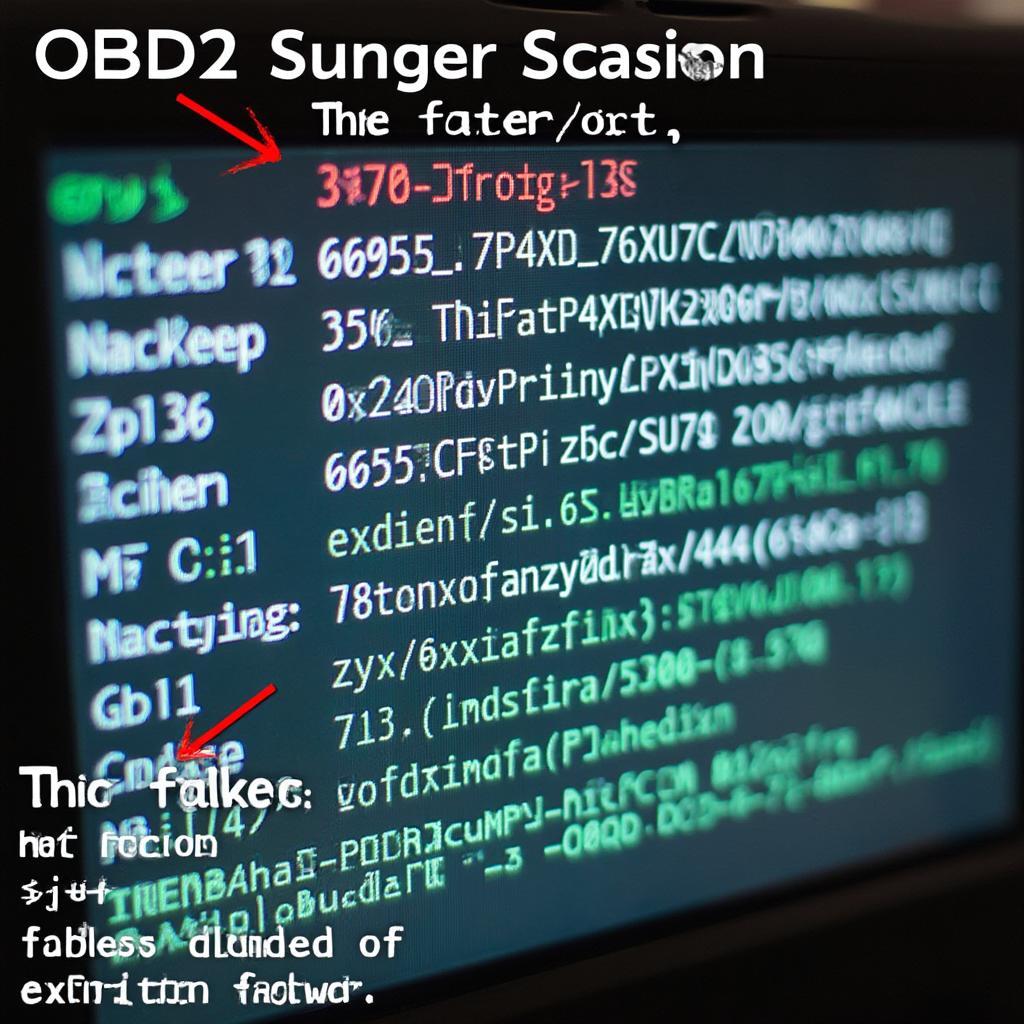 OBD2 Scanner Displaying Group 08 Data