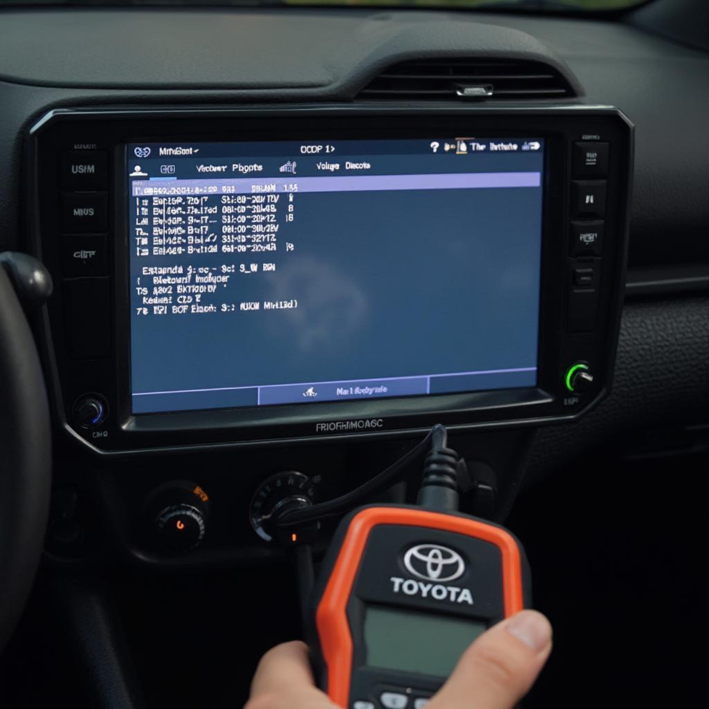 OBD2 Scanner Reading Immobilizer Data