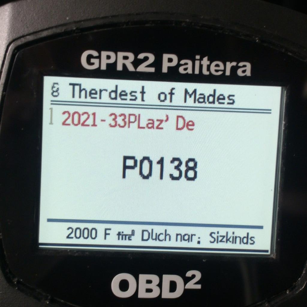 OBD2 Scanner Displaying P0128 Code on a 2000 Ford Explorer Sport