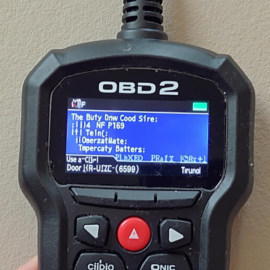 OBD2 Scanner Displaying P1589 Code