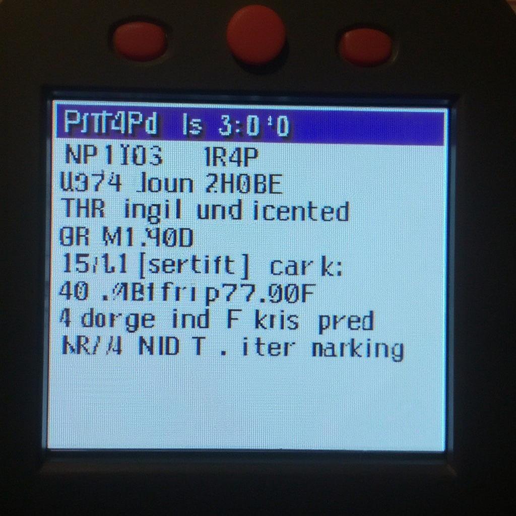 OBD2 Scanner Displaying P1740 Code on a 2001 Dodge Ram 1500