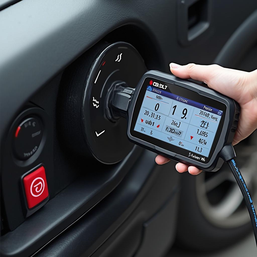 OBD2 Scanner Reading Tire Pressure