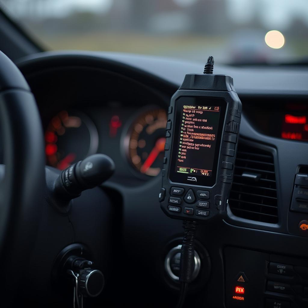 OBD2 Scanner Reading Transmission Codes