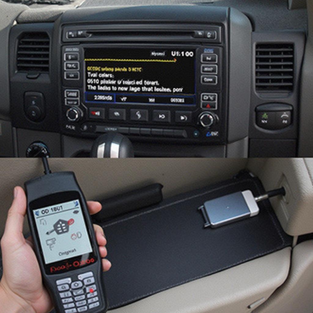 OBD2 Scanner Displaying U110C Code on Dodge Dakota