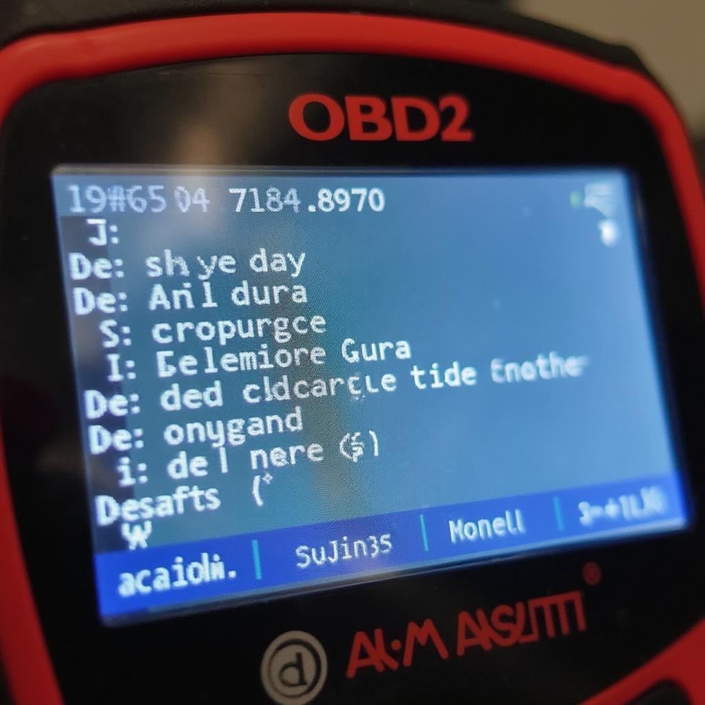 OBD2 Scanner Displaying Code 1743