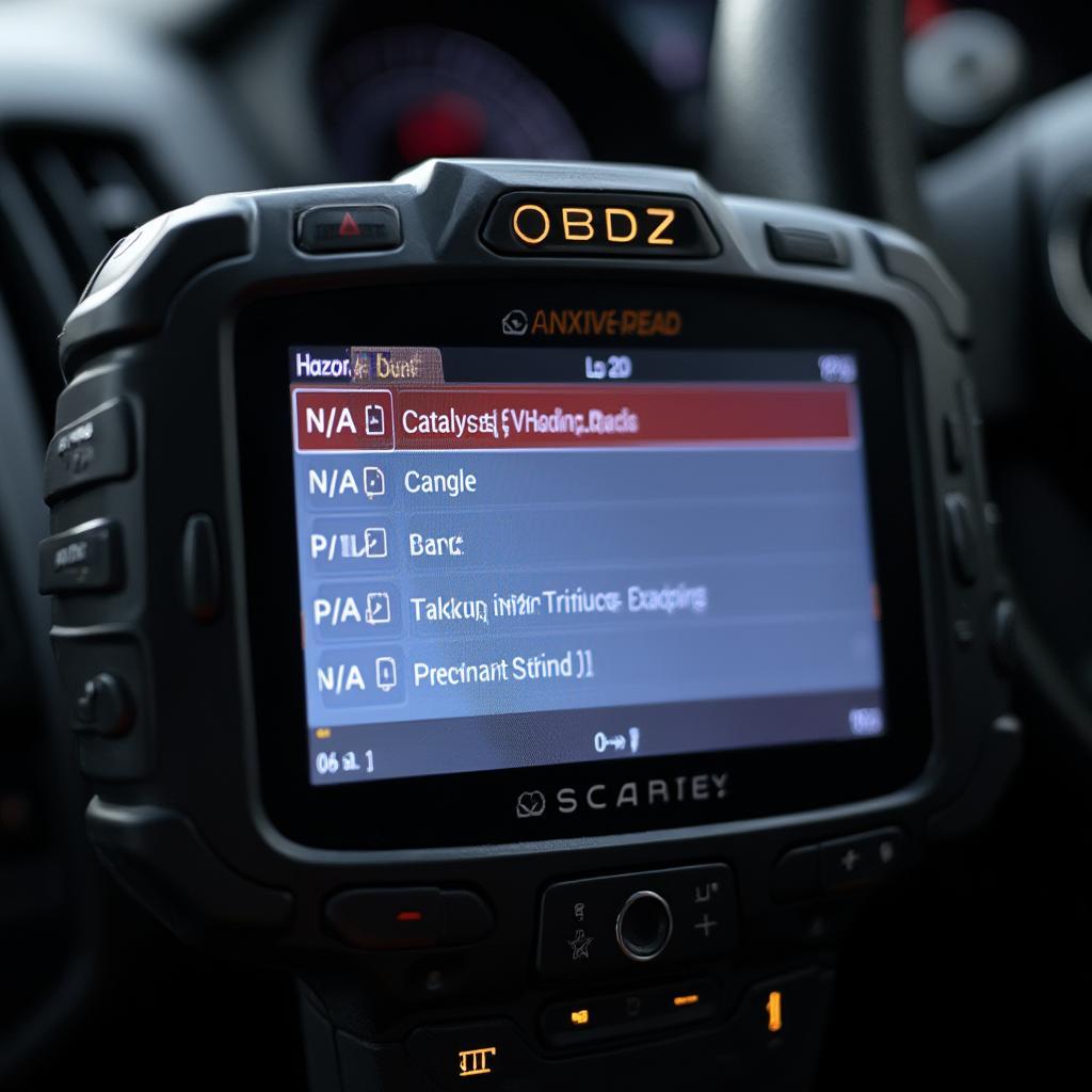 OBD2 Scanner Displaying N/A