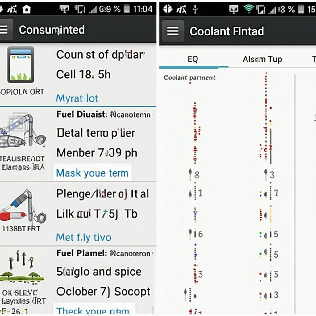 OBD2 Scanner Showing Vehicle Data