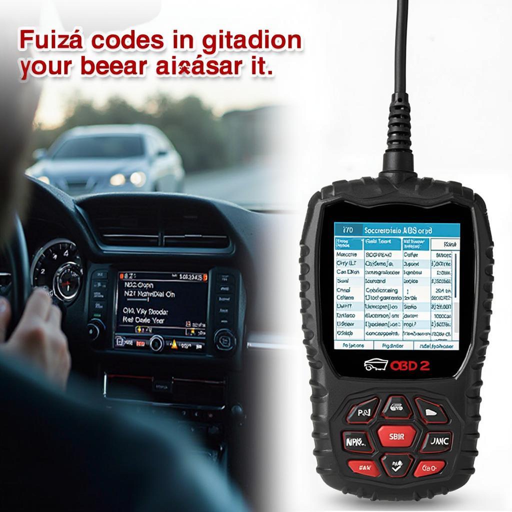 OBD2 Scanner with Spanish Interface