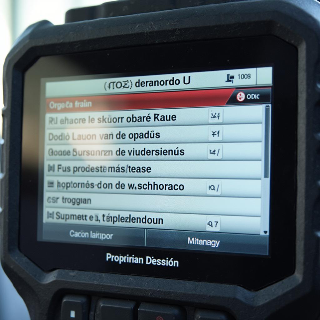 OBD2 Scanner with Spanish Interface