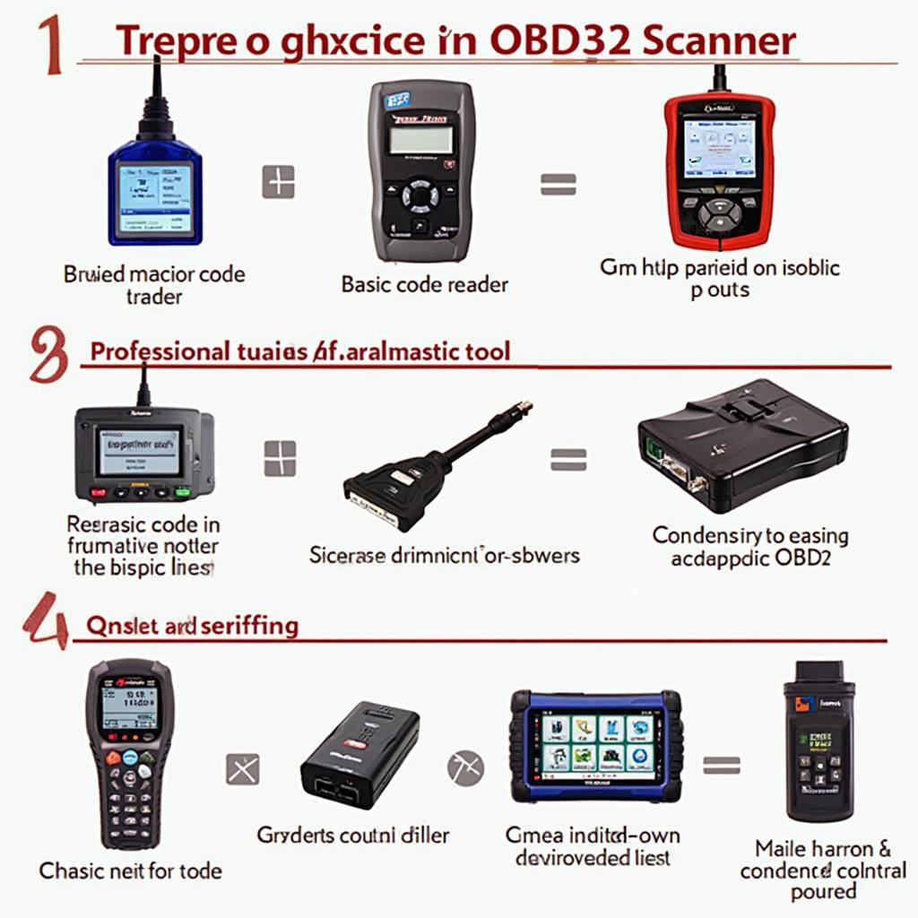 Different types of OBD2 scanners