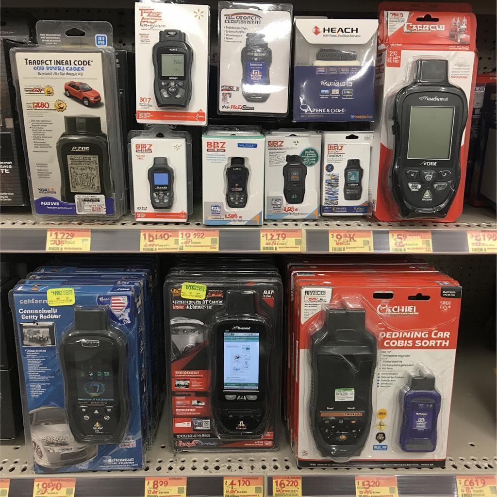 OBD2 Scanners on Display at Walmart