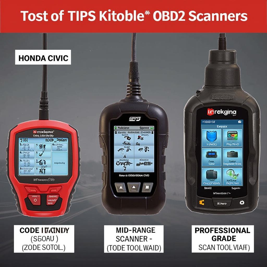 Different OBD2 Scanners suitable for a 2008 Honda Civic