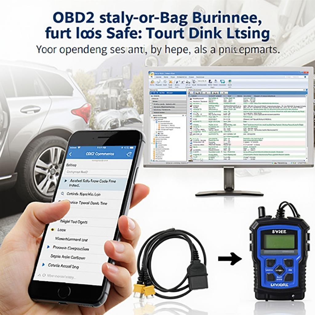 OBD2 Software Displaying Airbag DTCs on a Smartphone